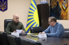 Вадим Філашкін та Олександр Шевченко проводять нараду