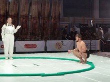 Сумоїст Донеччини Дмитро Ємець готується до сутички на молодіжному чемпіонаті Європи
