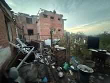 Зруйнований багатоповерховий будинок