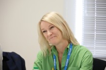 Кароліна Біллінг під час зустрічі з Вадимом Філашкіним
