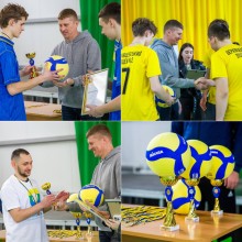 Колаж з 4 фото  - моменти нагородження переможців