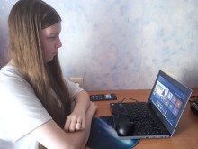 Учасниця уроку пам'яті