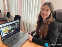 Учасниця зустрічі школярів Бахмутської та Кременчуцької громад