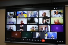 Учасники засідання комісії, які приєднались онлайн