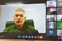 Олег Неборак - начальник УПД ГУНП в Донецькій області в онлайні на нараді