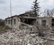 Руїни житлового будинку після обстрілу