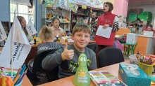 Діти з Донеччини взяли участь у творчому майстер-класі: виготовляли гримасики (спокійні, веселі, сердиті)