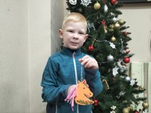 Діти-переселенці під час заходу "Різдвяне диво".