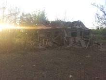 Зруйноване обстрілом окупантів житло.
