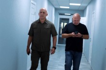 Вадим Філашкін та Сергій Смирнов у житловому комплексі «Добрі сусіди»