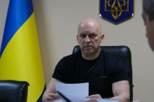 Вадим Філашкін головує на засіданні Ради оборони Донецької області.