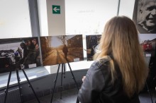Фотовиставка на прем’єрі фільму «Часів Яр. 2 роки оборони», створеного 18 Слов'янської бригадою НГУ.