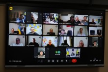 Учасники засідання Ради оборони Донецької області, які приєднались онлайн
