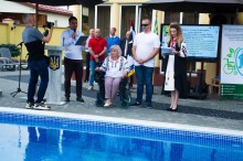 Голова Донецької обласної організації осіб з інвалідністю  Надія Поламарчук вітає присутніх з цією подією.
