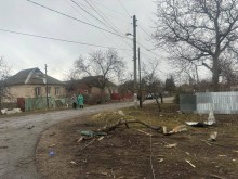 Пошкоджені будинки після ворожого обстрілу