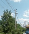 Пошкоджений стовп електромереж