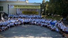 Учасники забігу "Біжу за героя" у Білогородці