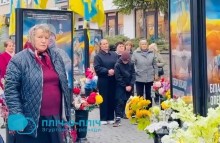 Переселенці з Донеччини беруть участь у панахиді