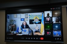 Мицик Володимир
Начальник управління фізичної культури та спорту, на нараді онлайн.