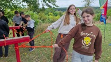 Діти Донеччини під час активностей у межах вишколу "Січ незламних"