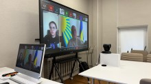 Члени координаційної ради з питань утвердження української національної та громадської ідентичності при облдержадміністрації на засіданні