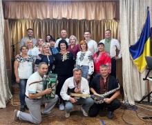 Творчий колектив Березівської громади виступає для колег з Андріївської громади