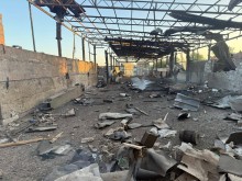 Зруйнована покрівля після ворожого осбтрілу.