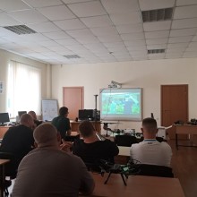 Ветерани навчаються в аудиторії
