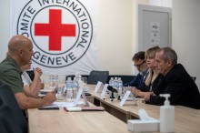 Вадим Філашкін під час зустрічі з керівництвом Товариства Червоного Хреста в Україні