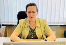 Любов Воротинцева, начальниця відділу освіти Покровської міської ради на онлайн зустрічі з колегами з Івано - Франківську.