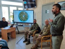 Ветерани Гощанської громади Олег Юрчук та Сергій Шиманський на зустрічі