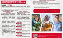Інфографіка з умовами подачі документів на Програму підтримки жінок-фермерок