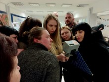 Учасники навчання вимірюють подавлення сигналом РЕБ