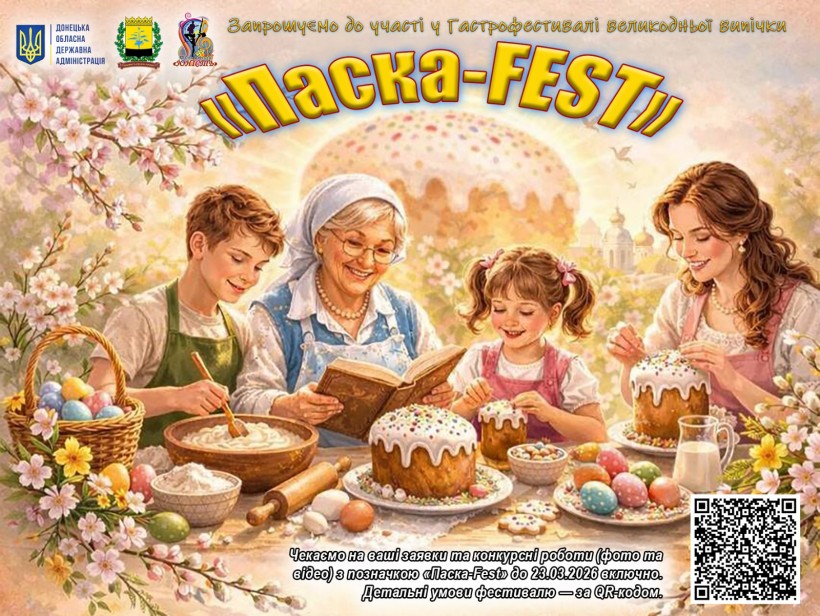 Афіша гастрофестиваль великодньої випічки «Паска-Fest»