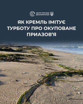 Викинуті на узбережжя Азовського моря водорості