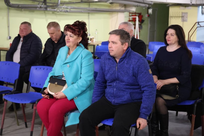 Працівники ЖКГ на нагородженні.