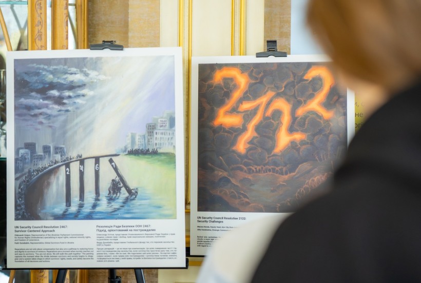 Картини, присвячені "сестринським" резолюціям базової Резолюції 1325