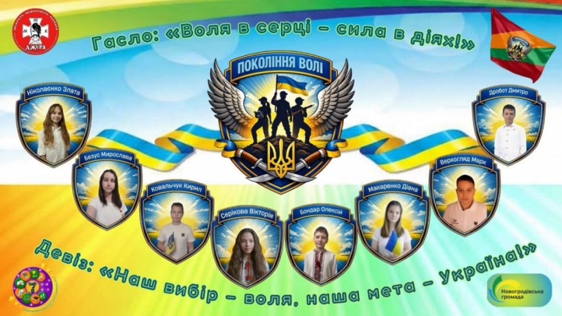 Рій «Покоління волі» Новогродівського опорного закладу загальної середньої освіти І–ІІІ ступенів № 7