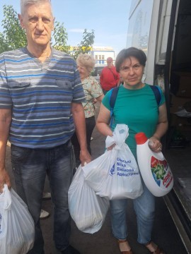 Жителі Сіверської громади отримують гуманітарну допомогу