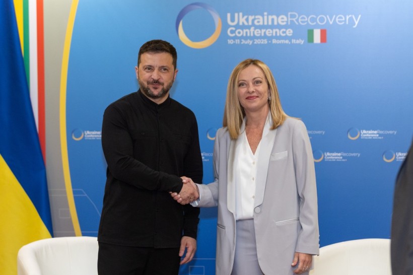 Зустріч Володиира Зеленського з Джорджією Мелоні.