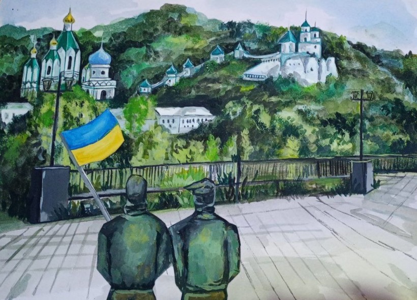 Творча робота студентів Краматорського фахового коледжу технологій та дизайну на виставці «На лінії вогню. Крізь полум’я — до волі»