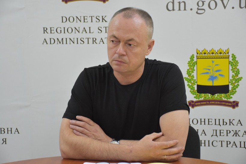 Заступник голови Донеччини Ігор Бойко, на засіданні робочої групи по визначенню критично важливих підприємств.