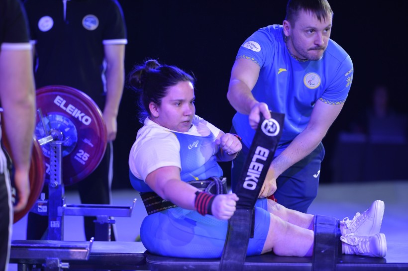 Злата Дячук на чемпіонаті Європи з пара пауерліфтингу