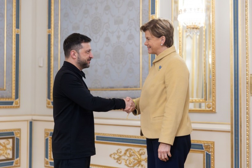 Володимир Зеленський зустрівся з очільницею МЗС Латвії