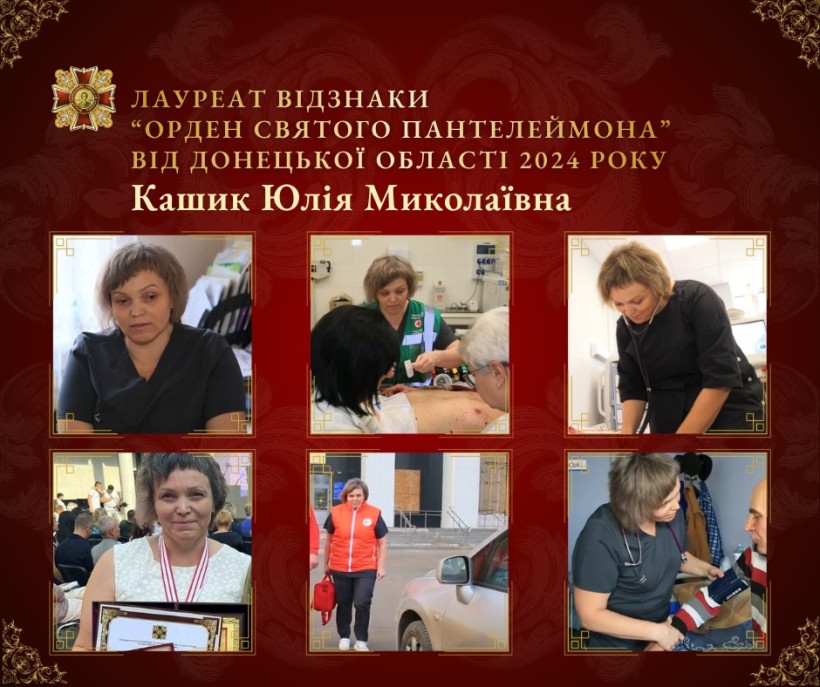 Колаж з шести фото, де зображені різні аспекти дільності Юлії Кашик