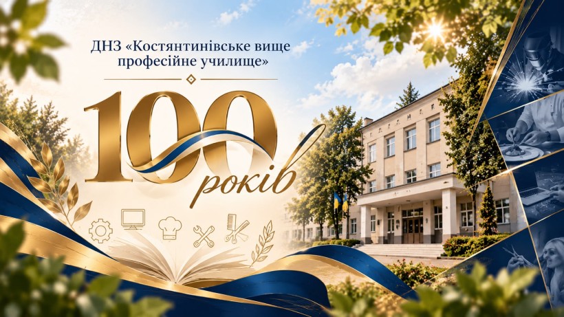 Постер до 100-річчя Костянтинівського професійного училища
