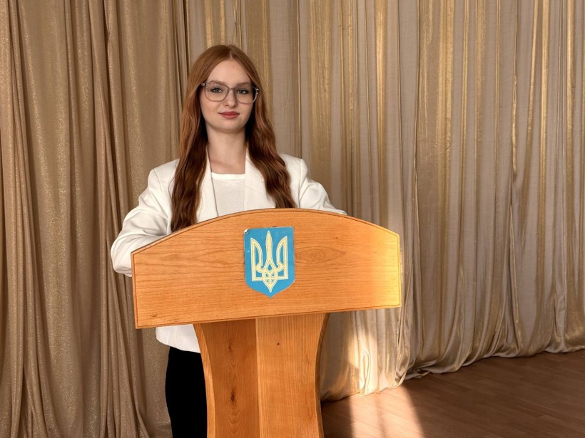 Учасниця обласного конкурсу « Молода людина року 2026» у номінації «Імпульс молодіжних ініціатив» Дарія Лавренюк