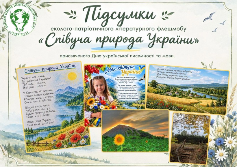 Колаж з фото дитячих робіт на конкурс