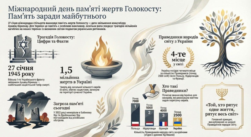 Робота учасників онлайн-челенджу "Факти і символи", присвячений пам'яті жертв Голокосту