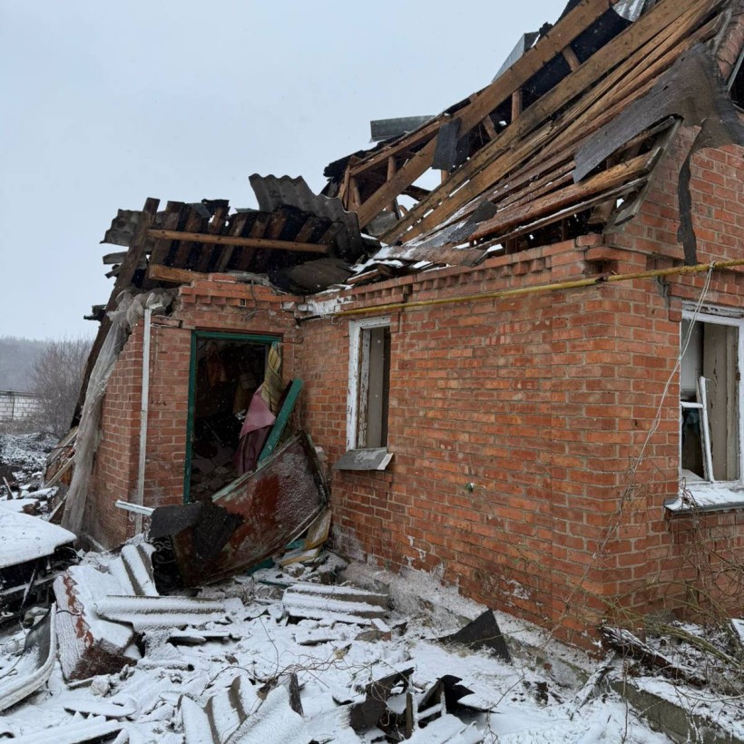 Будинок, зруйнований російськими окупантами